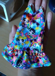 Barbie Puppe Mattel Power Puff Mädchen Kleid passt Curvy Doll Sommer Style Rüschen - Bild 1 von 2