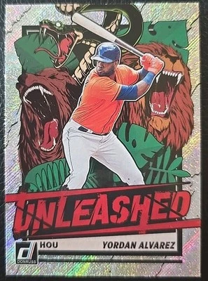 2021 Panini Donruss - Unleashed Yordan Alvarez #UNL1 Rapture - Image 1 of 4
