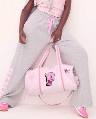 Victoria’s Secret ROSA x Love Shack Elegante Bolso de Lona de Gran Tamaño RARO Foto 1 de 4