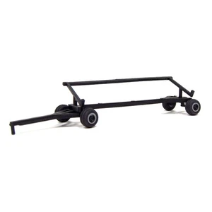Standi Toys 1/64 Black Plastic Combine Header Trailer ST205 ST52006BK - Picture 1 of 2