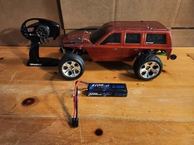 Traxxas rustler vxl-3s 2wd with upgrades,roller,and extra parts - Image 1 of 4