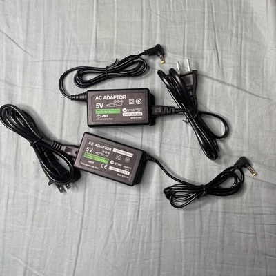 Paquete de 2 adaptadores de CA de 5 V para cargador Sony PSP-1000/2000/3000 nuevo Black Jet Foto 1 de 3