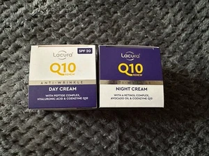 Lacura Q10 Renew Anti-Wrinkle Day & Night Cream Set –2x 50ml –SPF 20 Moisturiser - Picture 1 of 8