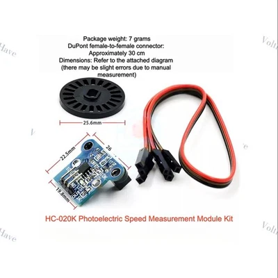 Kit de módulo de medición de velocidad fotoeléctrica HC-020K con codificador de disco de código Foto 1 de 4