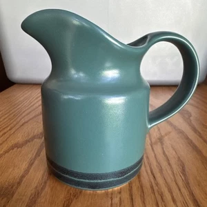 PFALTZGRAFF Solstice Creamer Green with Black Stripes - Picture 1 of 8