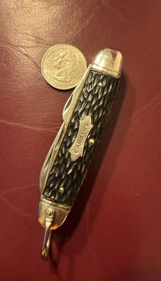 CUCHILLO DE SUPERVIVENCIA UTILITARIO VINTAGE CAMILLUS 99 PLEGABLE BOY SCOUT CAMP EE. UU. Foto 1 de 4