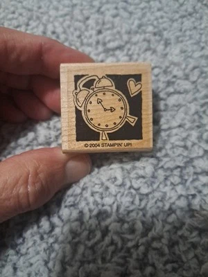 Alarm Clock Rubber Stamp - Stamp Set A493 - Image 1 of 4