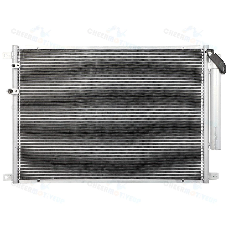 AC Condenser with Drier for 2008-2014 Cadillac CTS Aluminum Core Block Fitting - Image 1 of 4