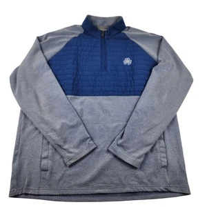 Johnnie-O Leon Mixed Media 1/4 Zip Golf Pullover Herren Größe Large L - Bild 1 von 11
