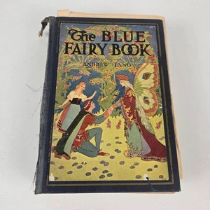 The Blue Fairy Book By Andrew Lang 1930 Hardcover Illustrated-Needs repair - Picture 1 of 7