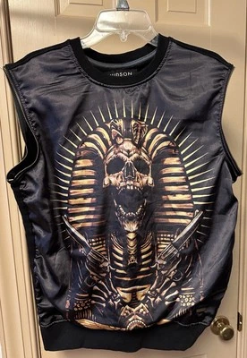 Top Hudson Outerwear Para Hombre Pharoah Mummy Goth Rapper Talla L B10 Foto 1 de 4