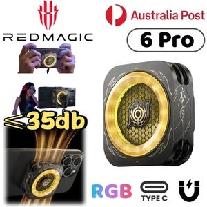Redmagic 6 Pro Radiator Magnetic Phone Cooler Quiet Cooling Fan Gaming Video AU - Picture 1 of 10