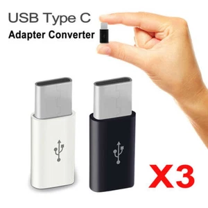 3PCS USB Type C Male Connector to Micro USB Female Converter USB-C Adapter OTG - Picture 1 of 14