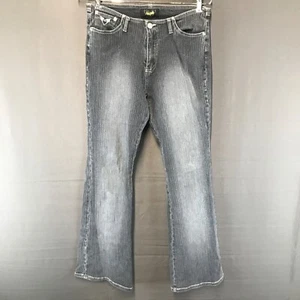 Vintage 2000s Angels Low Rise Bootcut Flare Denim Jeans Y2K Women's Sz 11 Black - Picture 1 of 18