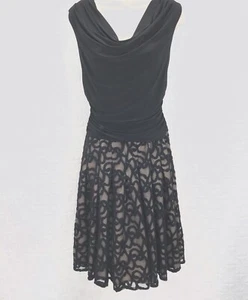 Adrianna Papell Größe 6 Kleid Stufen Spitze Cocktail Party - Bild 1 von 12