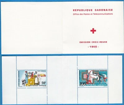 GABON 1968 THE RED CROSS BOOKLET complete C69A OG MNH OG - US Seller - Image 1 of 4