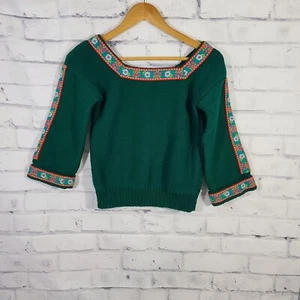 Girl's Knit Ribbon Trim Sweater - Picture 1 of 4