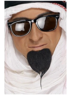 Fake Sheikh Beard  Costume  Black Self Adhesive - Image 1 of 2