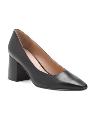 NWOB 27 EDIT Naturalizer Licia Leather Comfort Black Heels sz 9.5W - Image 1 of 4