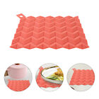 Square Placemat Dining Table Pot Holder Silicone Trivet Mats