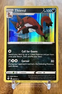 Thievul 048/072 Holo Shining Fates Pokemon Card NM - Picture 1 of 2