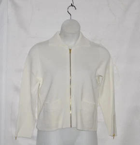 Cardigan anteriore Linea di Louis Dell'Olio Milano punto cerniera taglia XL bianco - Foto 1 di 2