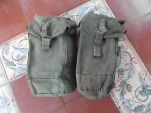 2x British Army 1944 Pattern 44 Patt Webbing Right & Left Hand Pouch Malaya SAS - Picture 1 of 7
