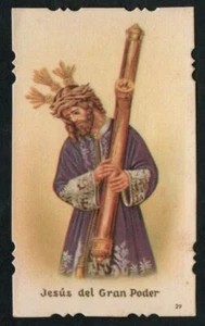 Holy card antique de Jesus del Gran Poder santino image pieuse estampa - Picture 1 of 1