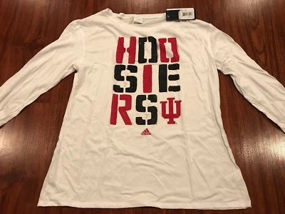 Adidas Women’s Indiana Hoosiers Basketball Long Sleeve Stack Jersey Shirt XL - Image 1 of 4