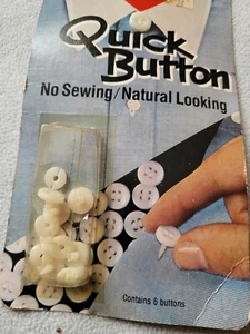 1 pack of 6 quick buttons no sew. - Picture 1 of 2