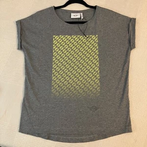 Mini Cooper Contrast Signet Print T Shirt Women's Small S 100% Cotton Tee Grey - Picture 1 of 7