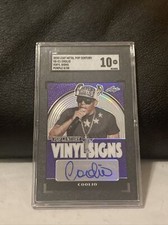 COOLIO 2020 LEAF METAL POP CENTURY VINYL SIGNS PURPLE AUTO SGC 10 GEM MINT POP 1