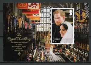 BAT Brit Antarctic Ter 2018 MNH Prince Harry Meghan Royal Wedding 1v M/S Stamps - Picture 1 of 1