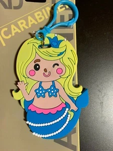 MERMAID LUGGAGE TAG GIRLS ACCESSORY SCHOOL BAG ID TAG BRAND NEW BLUE - Picture 1 of 4