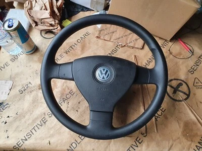 Original VW Polo 9N3 6Q Lenkrad Komplett 6Q0419091T 6Q0880201AC 04.2005-04.2009 - Bild 1 von 2