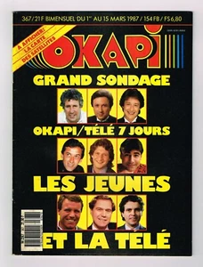 *** OKAPI *** n° 367 - 03/1987 - Les Jeunes et la Télé / Les Satellites // TBE - Bild 1 von 2