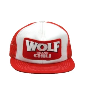 Swingster Wolf Brand Chili Embroidery Patch Mesh Baseball Cap Trucker Hat - Picture 1 of 5