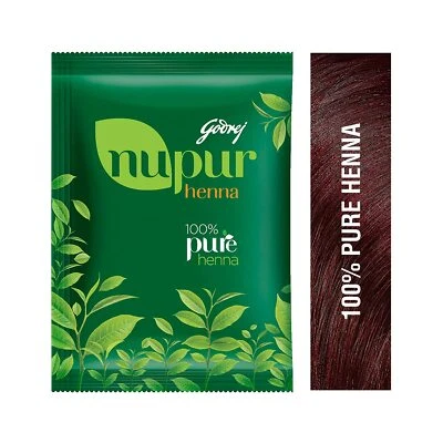 Godrej Nupur Henna Mehandi Powder 100% Natural Hair Color Dye Amla -500g- FreeS - Image 1 of 4