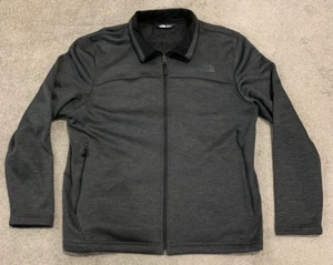 Chaqueta de rendimiento The North Face Soft Shell para hombre XL gris cremallera completa forrada de vellón - Imagen 1 de 17