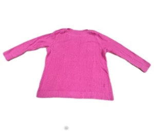 Talbots Women 2X Sweater Boat Neck Long Sleeve Ribbed Knit Wool Blend Pink - Picture 1 of 4