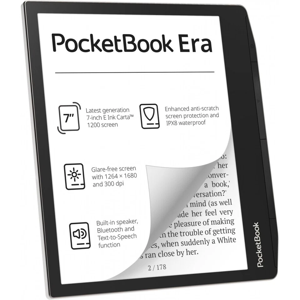 Pocketbook Era 16GB eBook-Reader - Stardust Silver (PB700-U-16-WW-B)