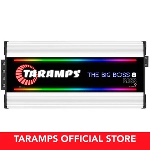 Taramps The Big Boss 8 Bass White 8000 Watts Amplifier RGB Effects 0.5~2 Ohms - Picture 1 of 6