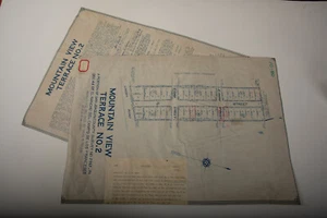 Mountain View Terrace 2 Vintage Blue Print Map (N5R) El Rancho(JSF6) San Joaquin - Picture 1 of 8