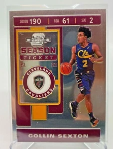 LOT (2) 2019-20 Contenders Optic Collin Sexton Season Ticket #50 Cavaliers RC - Picture 1 of 2