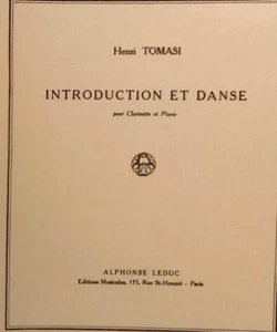 Henri Tomasi: Introduction et Danse pour Clarinette et Piano - Picture 1 of 1