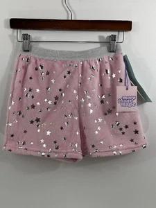 NWT Girls Large L More Than Magic Sleep Shorts Fuzzy Stars Pink Pajamas - Picture 1 of 6