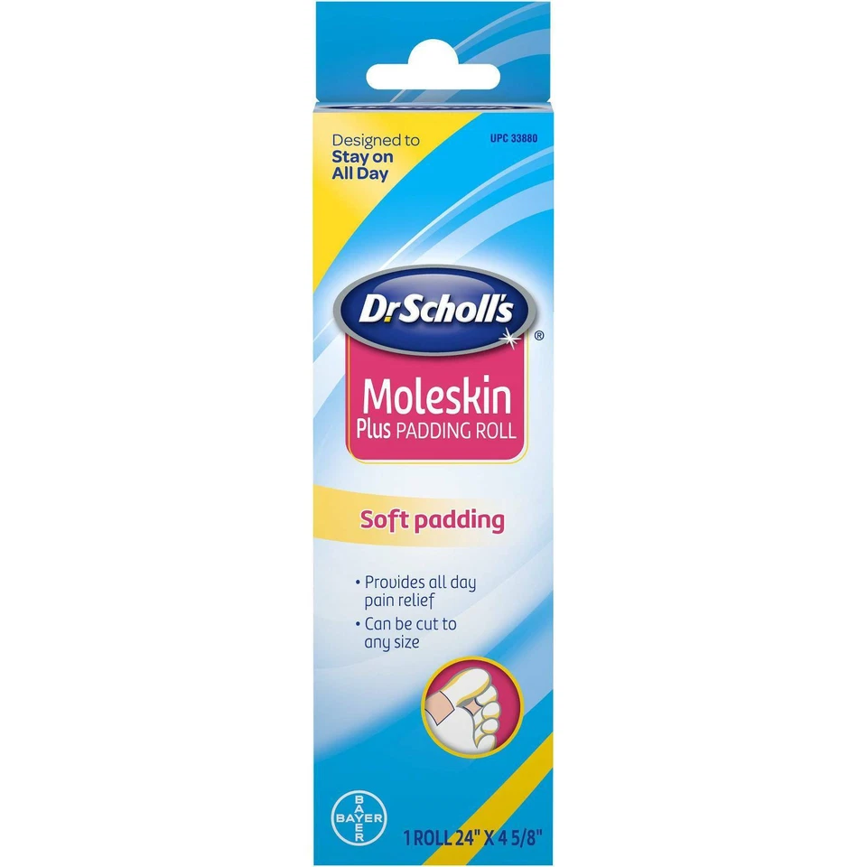"Dr. Scholl's Moleskin Plus Padding Roll, 1 Count"