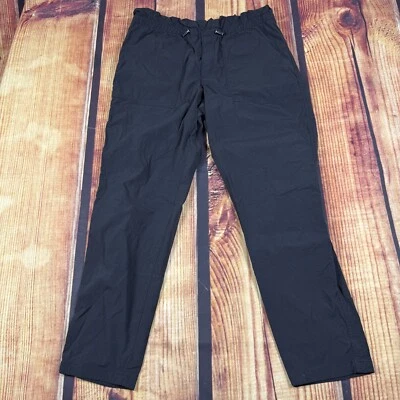 Athleta Pants Women 6 Black Ripstop Stretch Hiking Athletic Casual Zip Pockets Foto 1 de 4