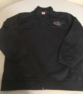 Nike Air Jordan Jump Man Full Zip Black Pinstripe Track Jacket Youth Large L - Picture 1 of 11