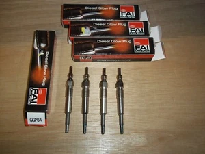 Set of 4 FAI GGP84 Glow-plugs for Vivaro, Movano 1.9, Renault 1.5 DCi - Picture 1 of 7